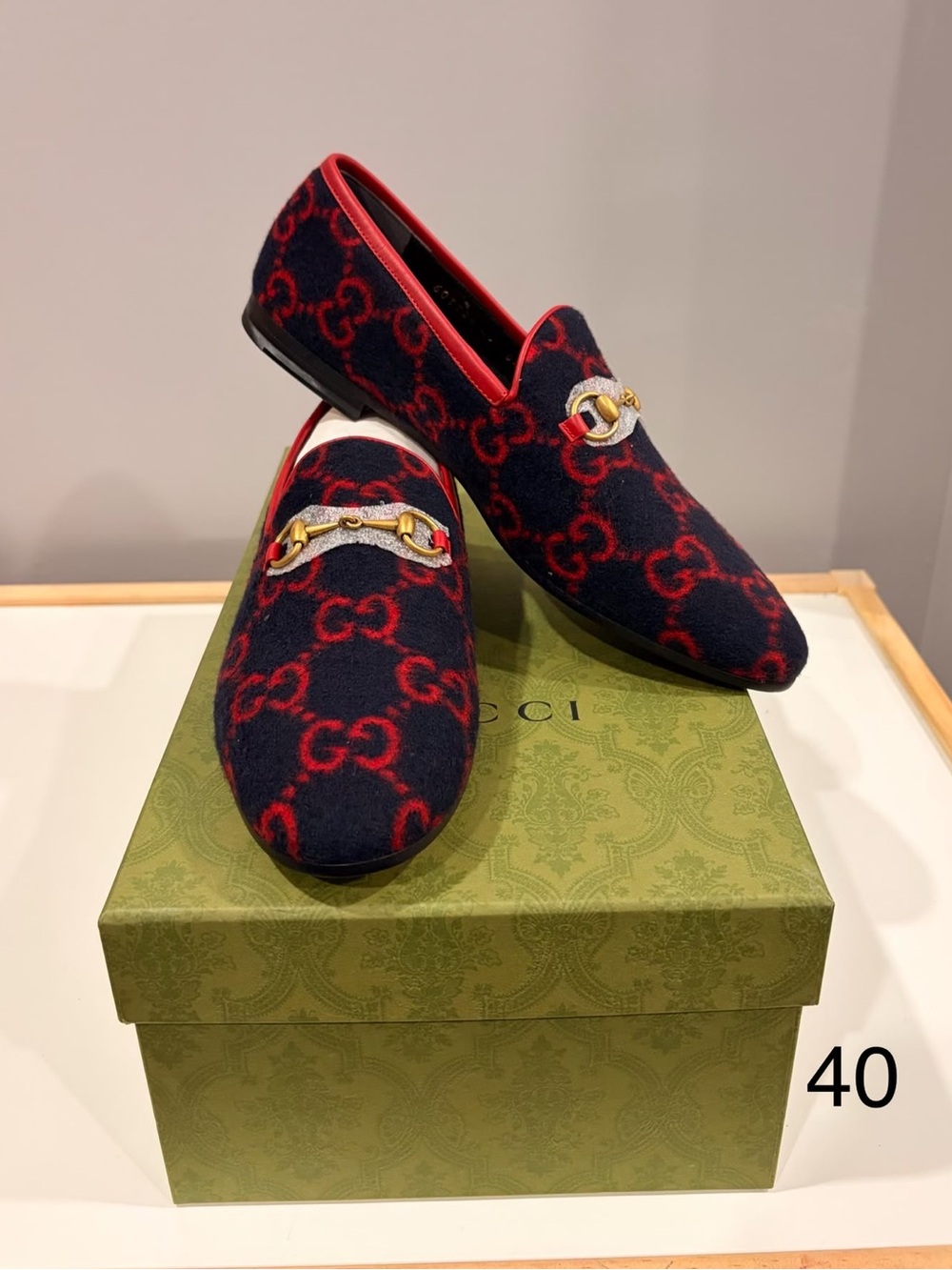 Gucci Wool Loafers